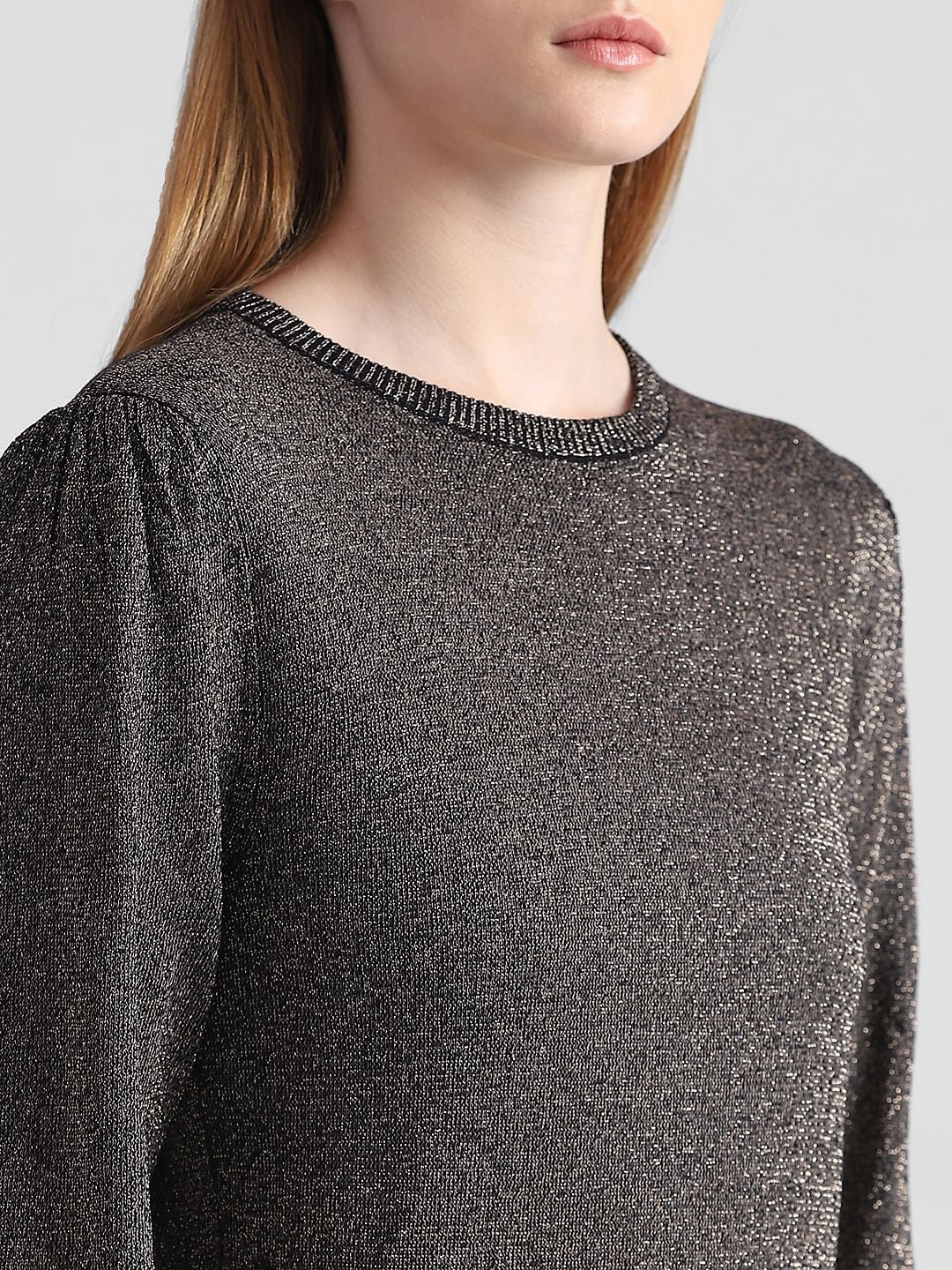 Black Shimmer Pullover