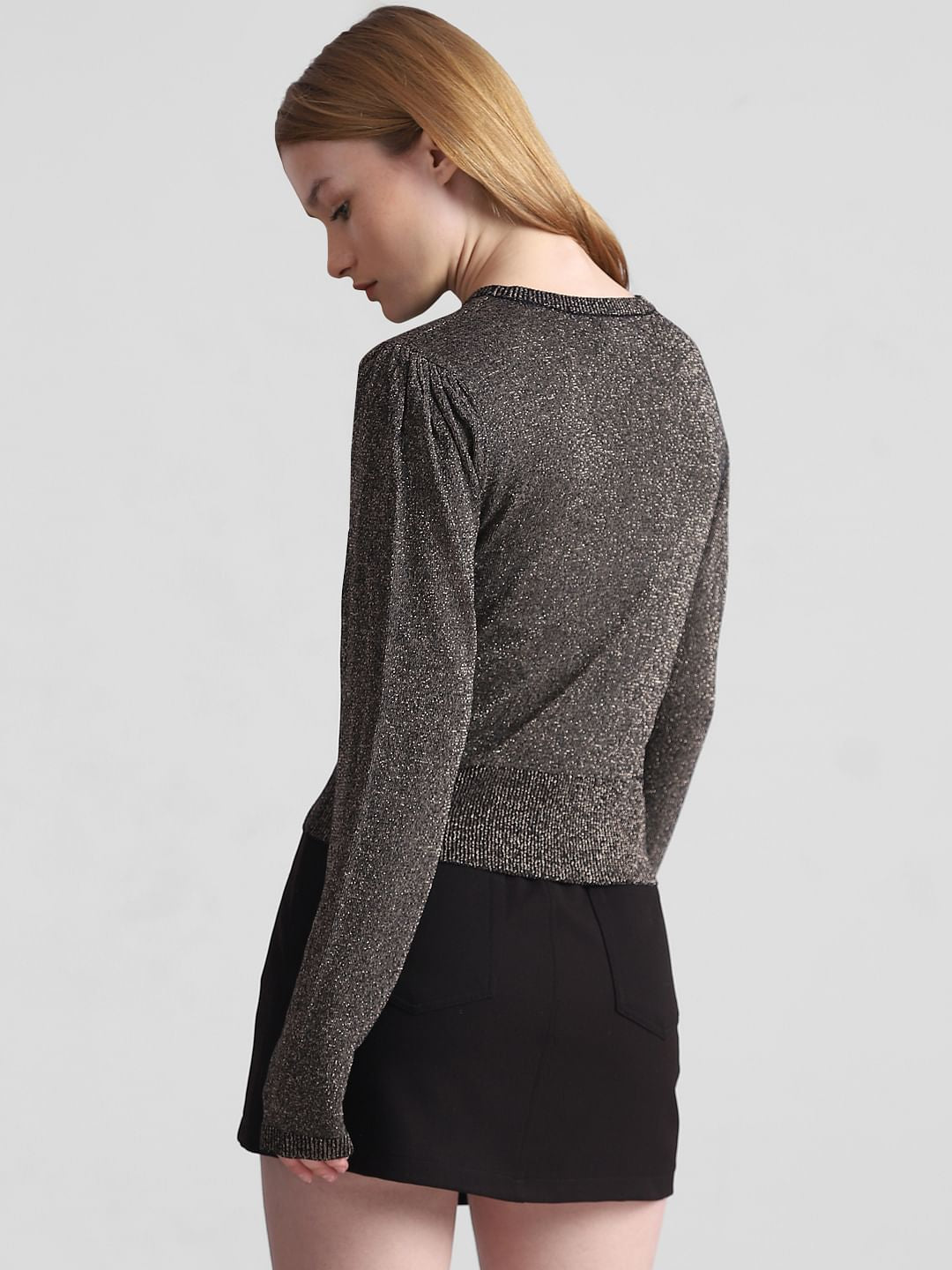 Black Shimmer Pullover