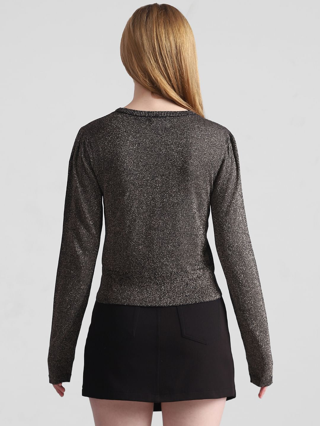Black Shimmer Pullover