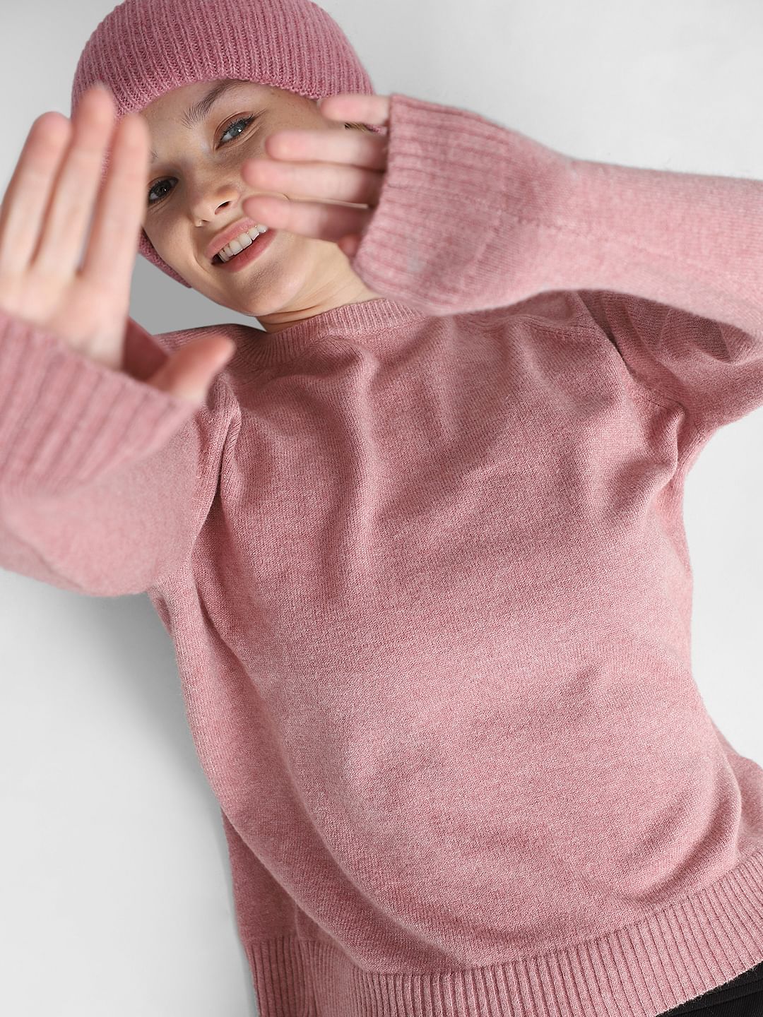 Pink Full Sleeves Pullover