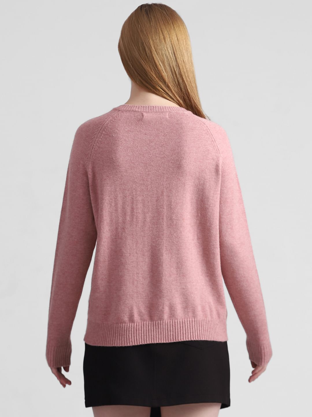Pink Full Sleeves Pullover