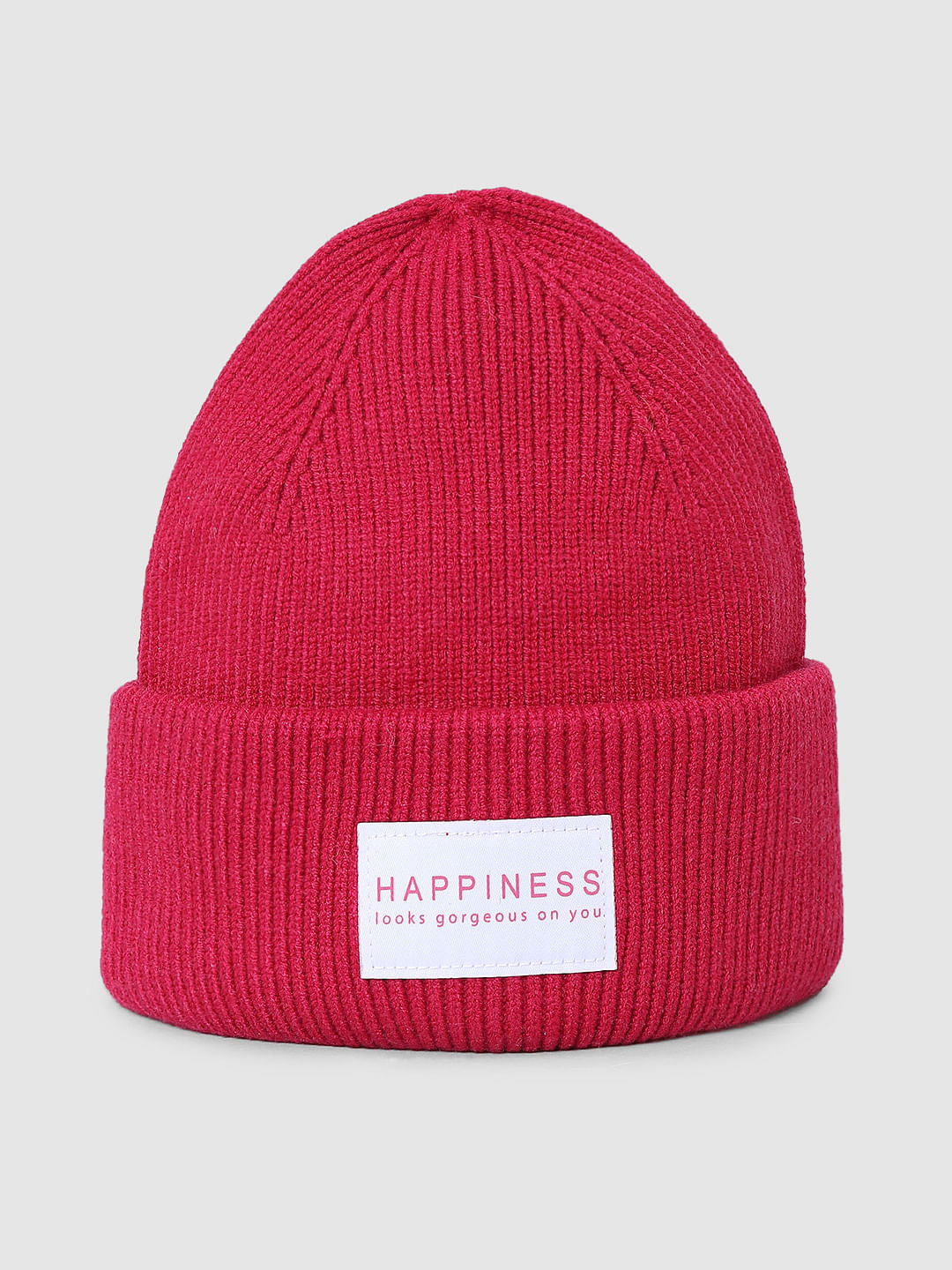 Fuchsia Ribbed Beanie