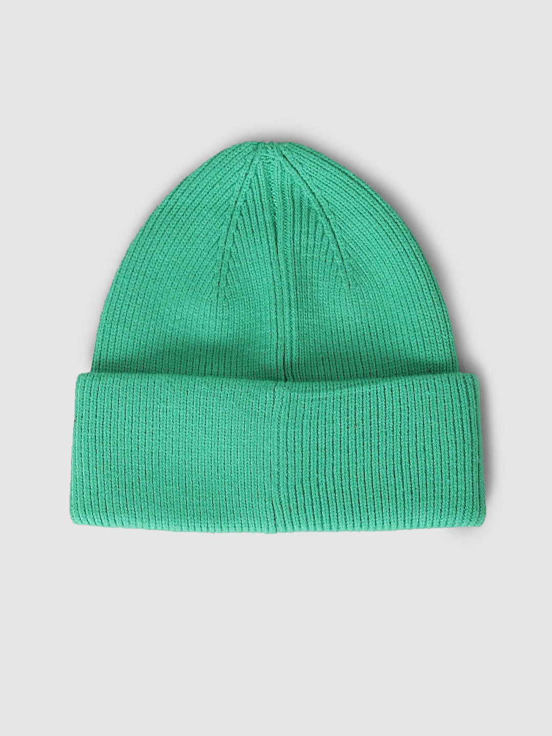 Green Ribbed Beanie