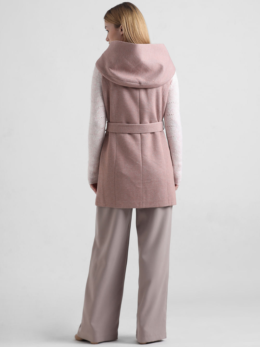 Mocha Brown Long Hooded Coat