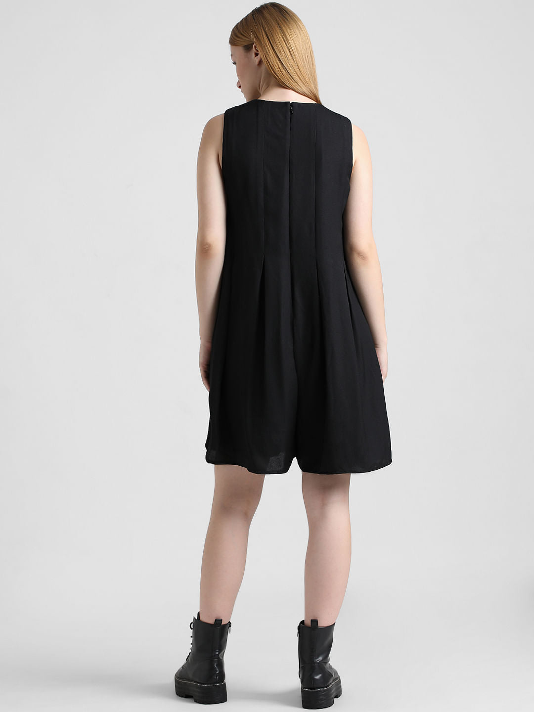 Black Sleeveless Playsuit