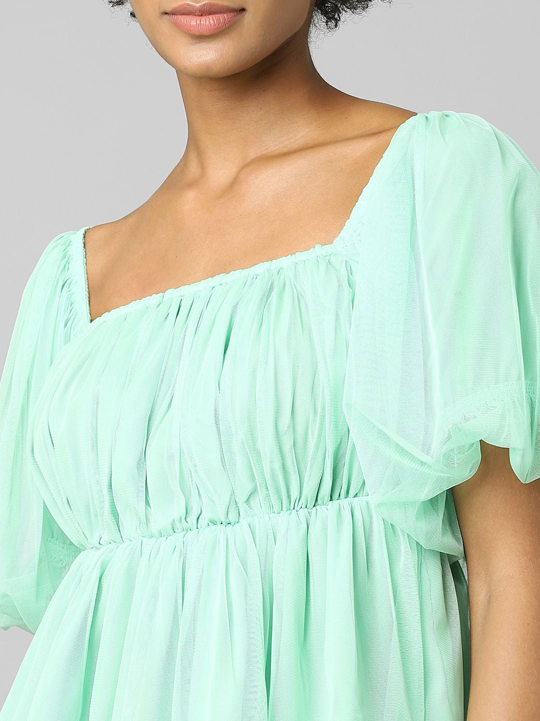 Pastel Green Tulle Top