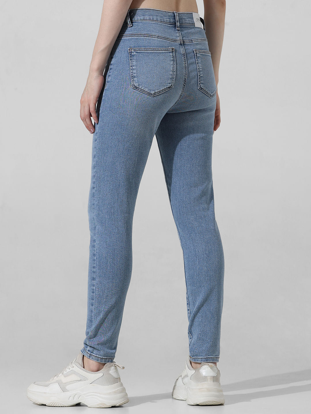 Light Blue Mid Rise Carmen Skinny Jeans
