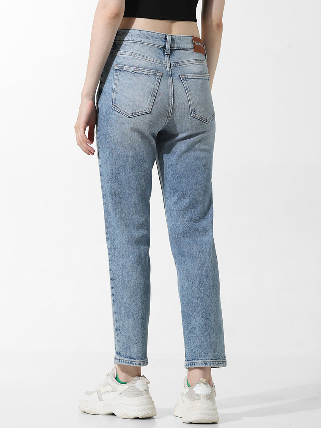 Light Blue High Rise Erin Straight Jeans