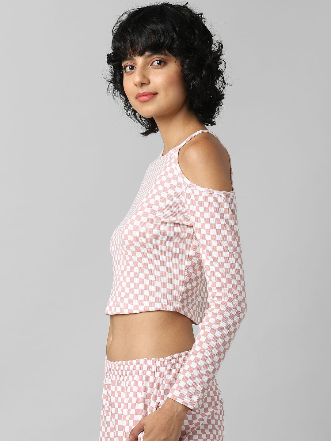 Pink Cut-Out Detail Co-Ord T-Shirt