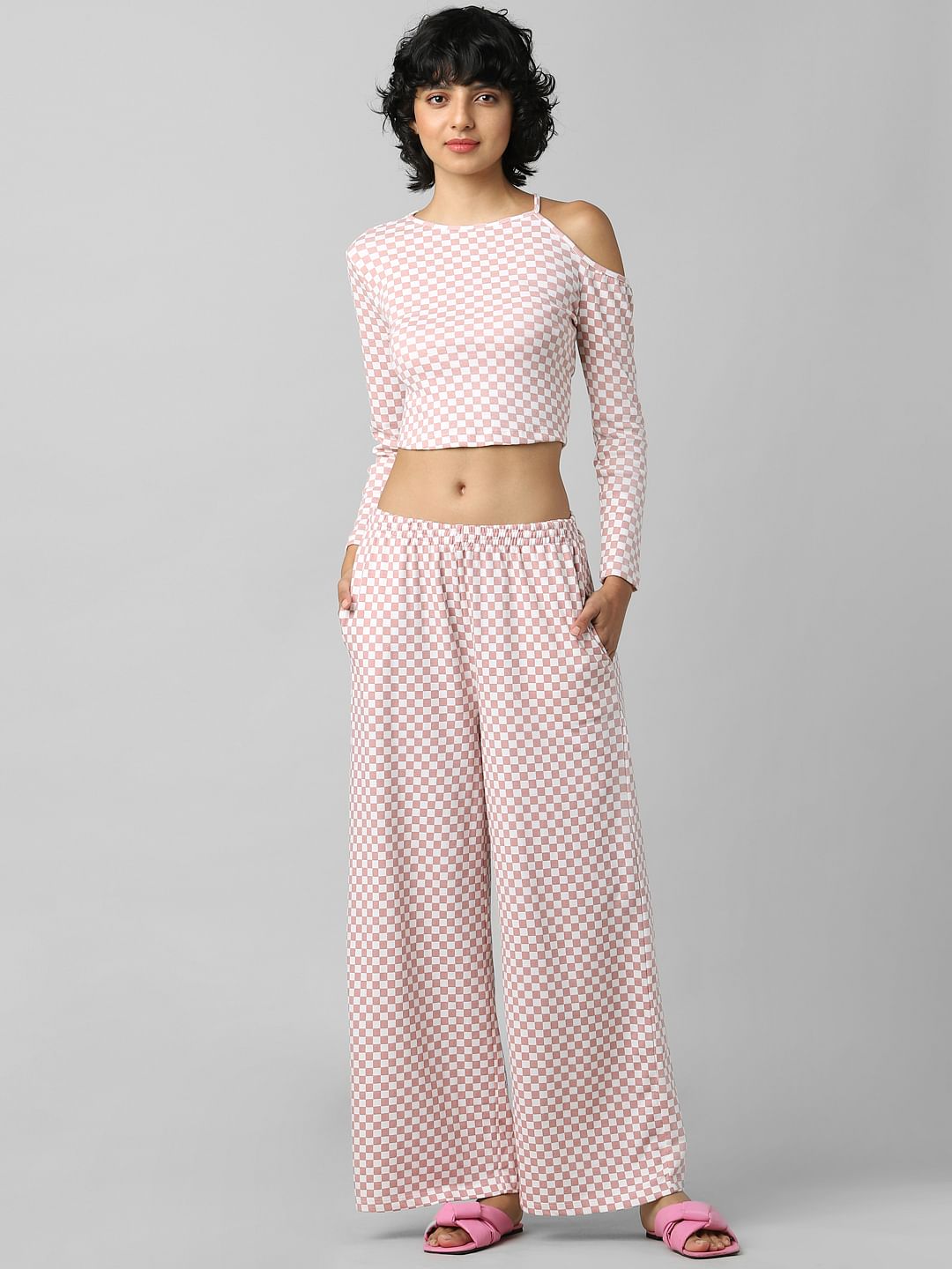 Pink Cut-Out Detail Co-Ord T-Shirt