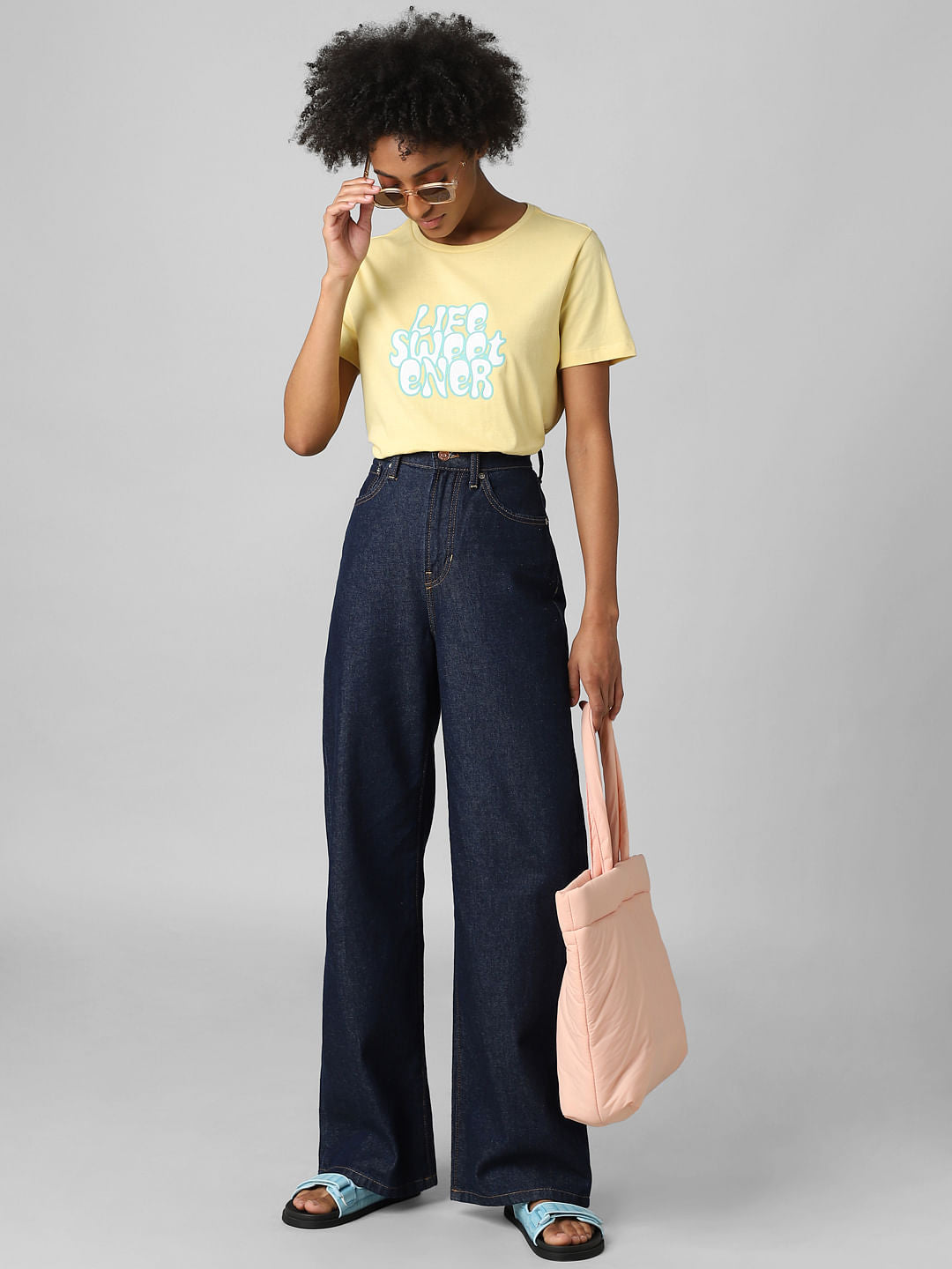 Yellow Graphic Print T-Shirt