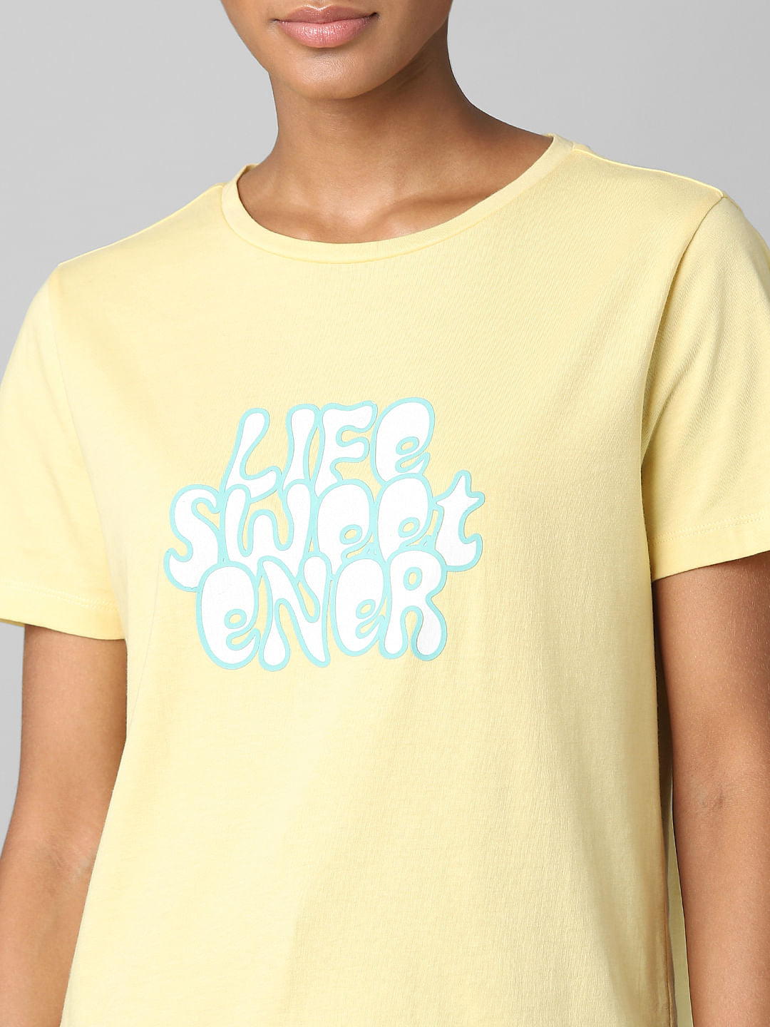 Yellow Graphic Print T-Shirt