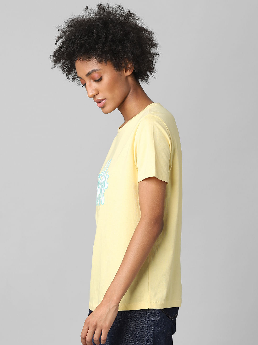 Yellow Graphic Print T-Shirt