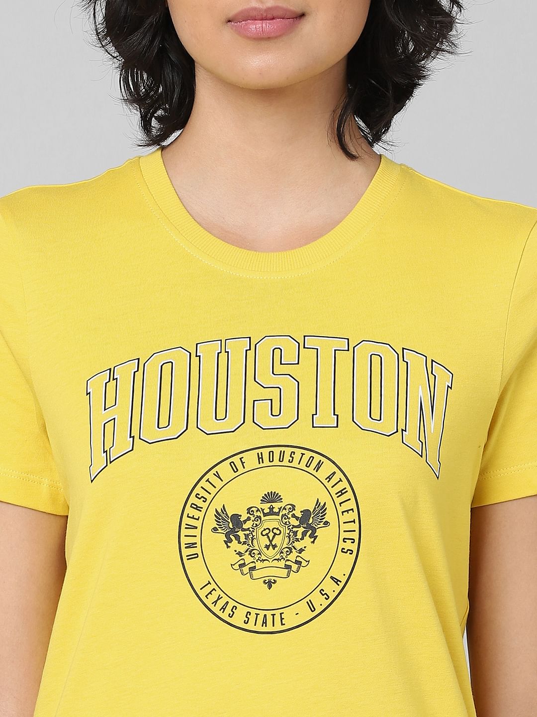Yellow Graphic Print T-Shirt