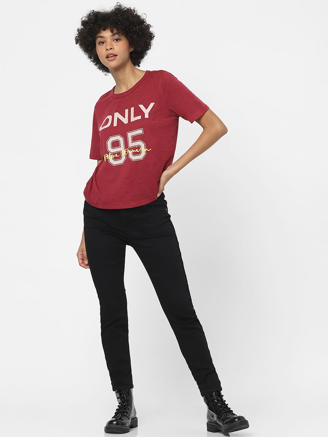 Red Logo Print T-Shirt