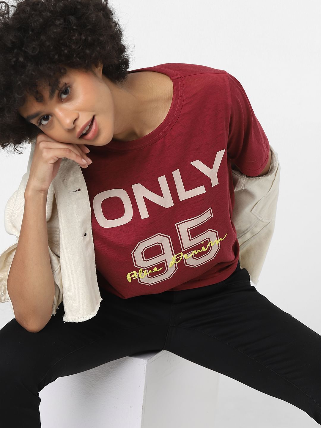 Red Logo Print T-Shirt