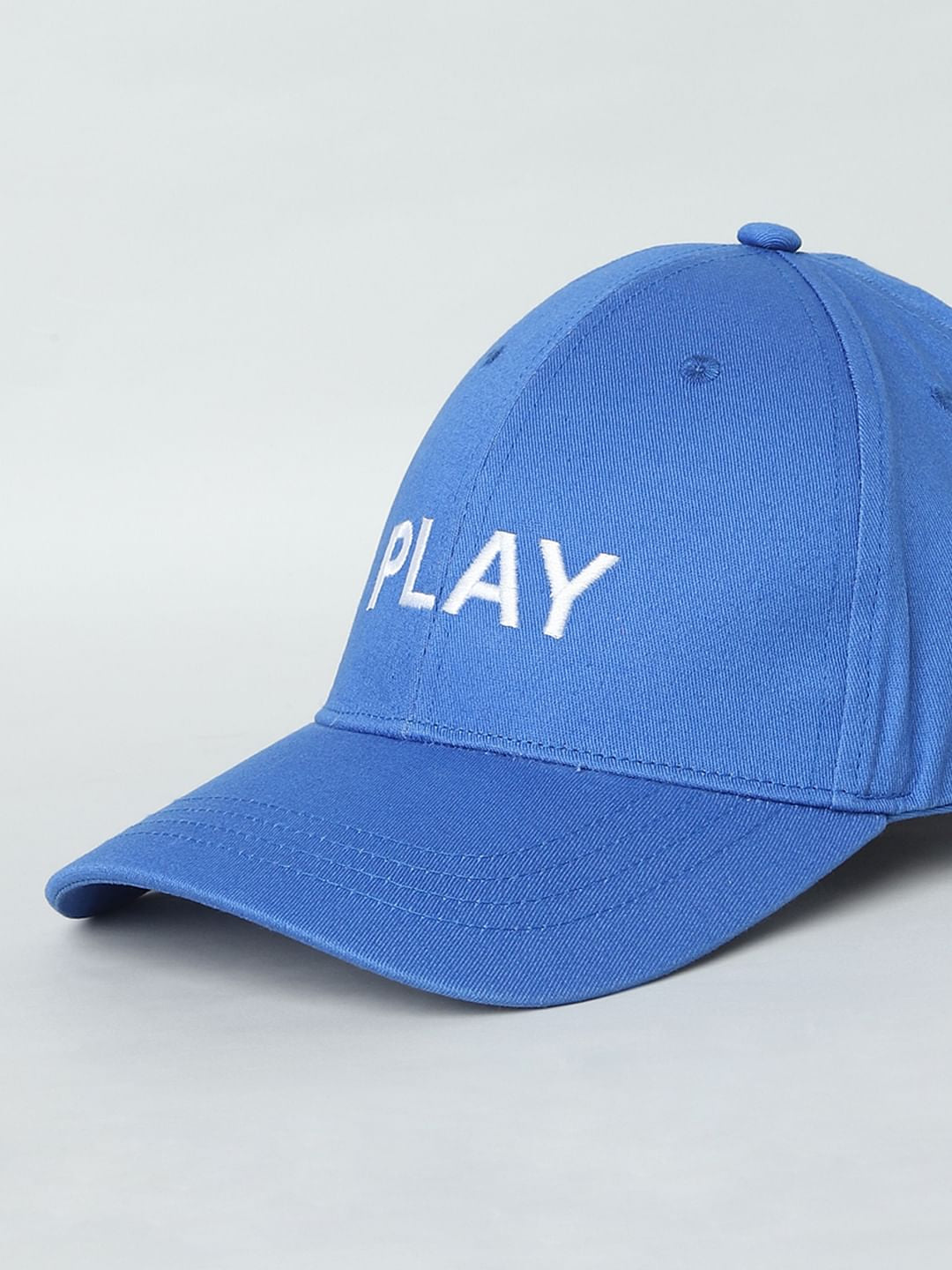 Blue Logo Print Cap