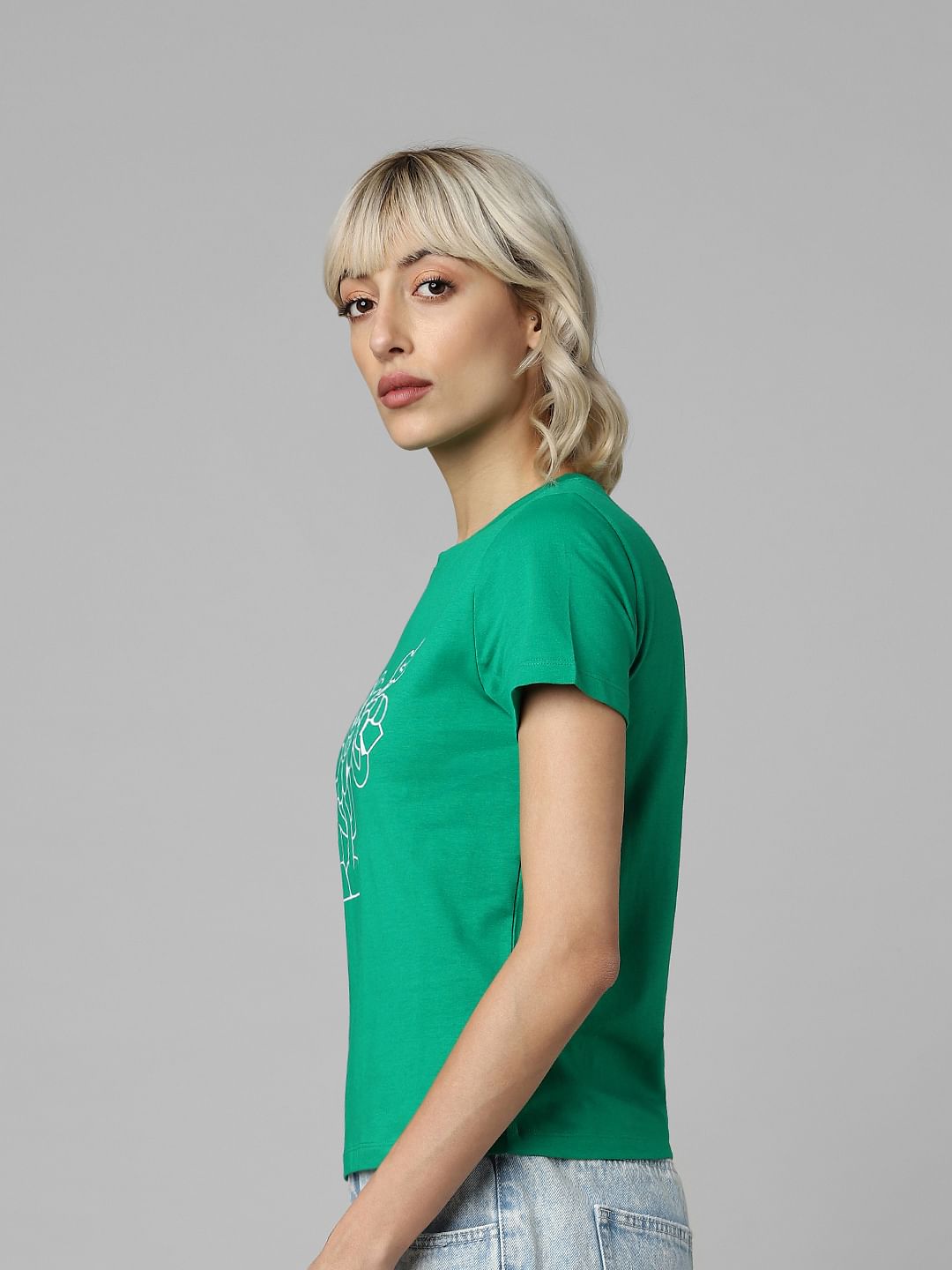 Green Graphic Print T-Shirt