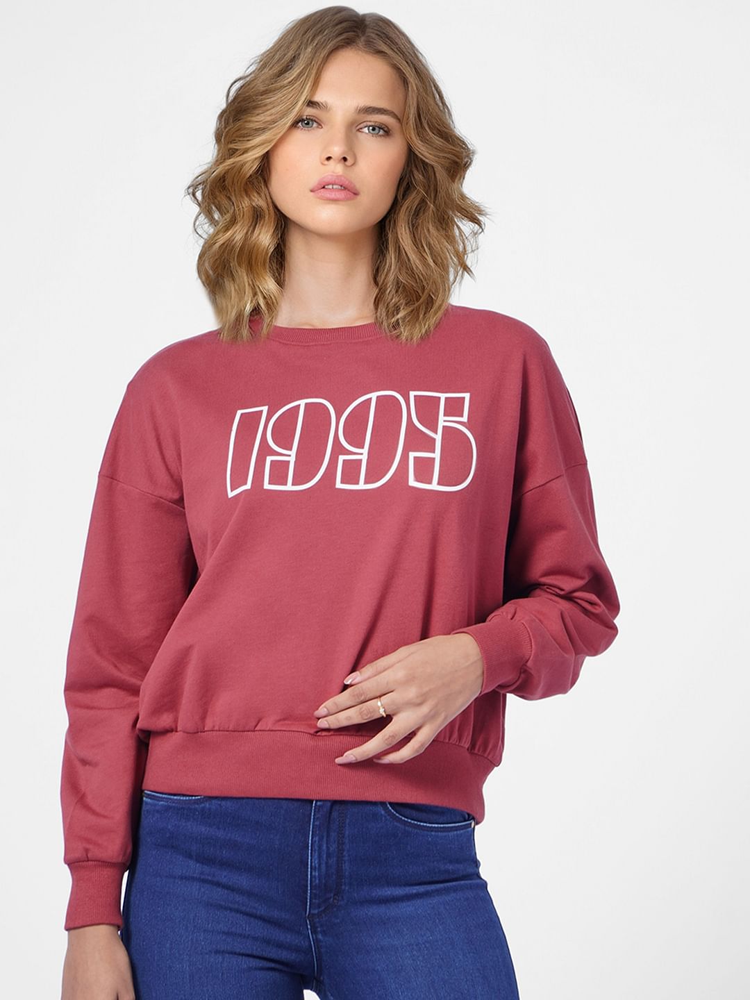 Maroon 1995 Print Sweatshirt