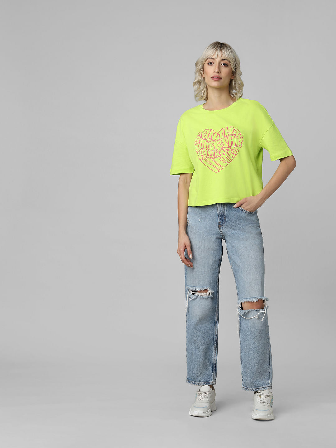 Green Graphic Print T-Shirt