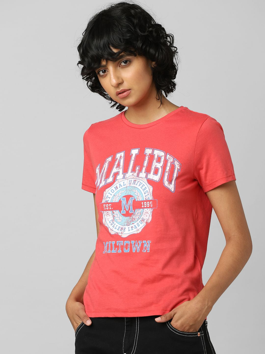 Red Graphic Print T-Shirt