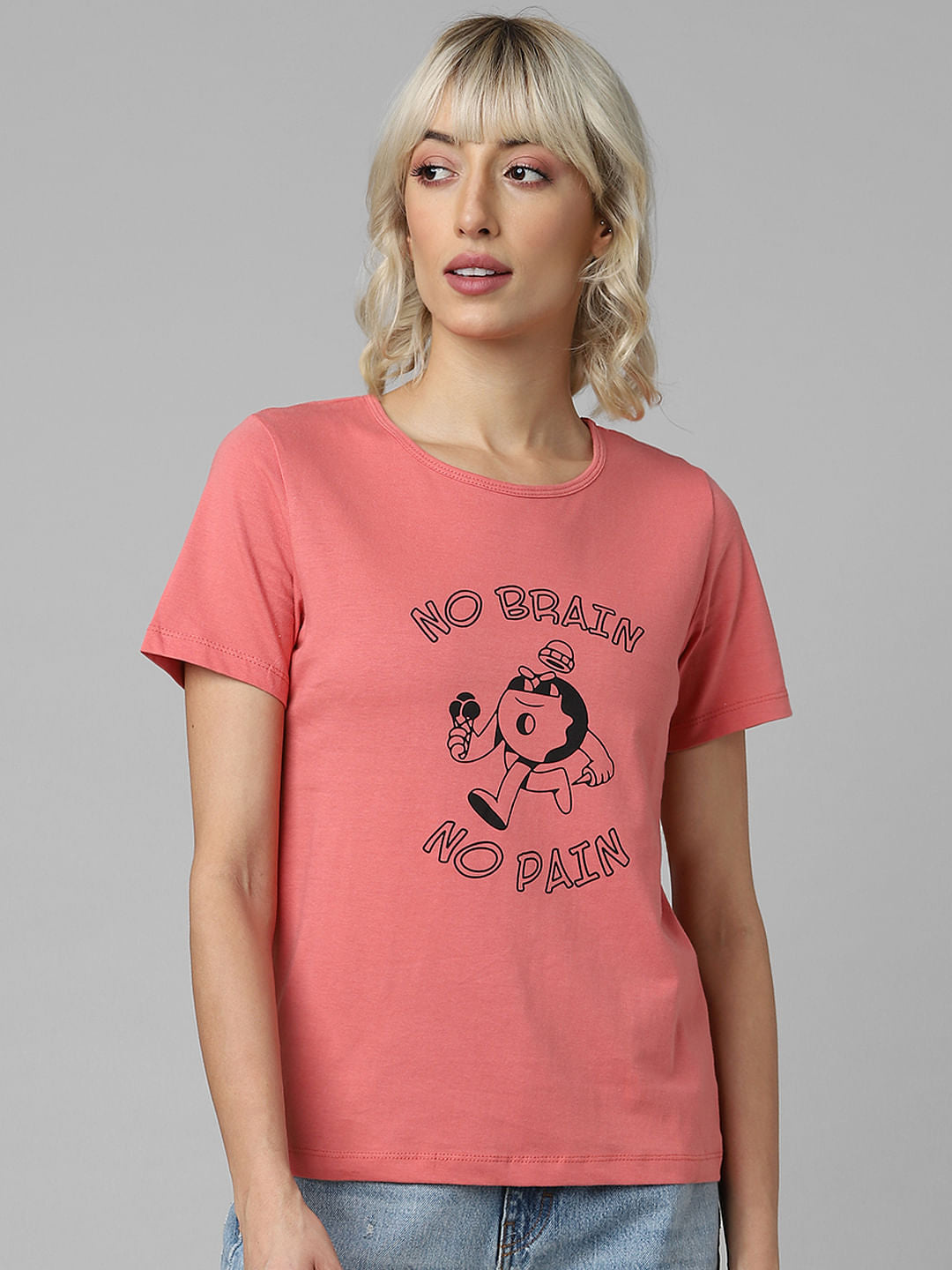 Pink Graphic Print T-Shirt