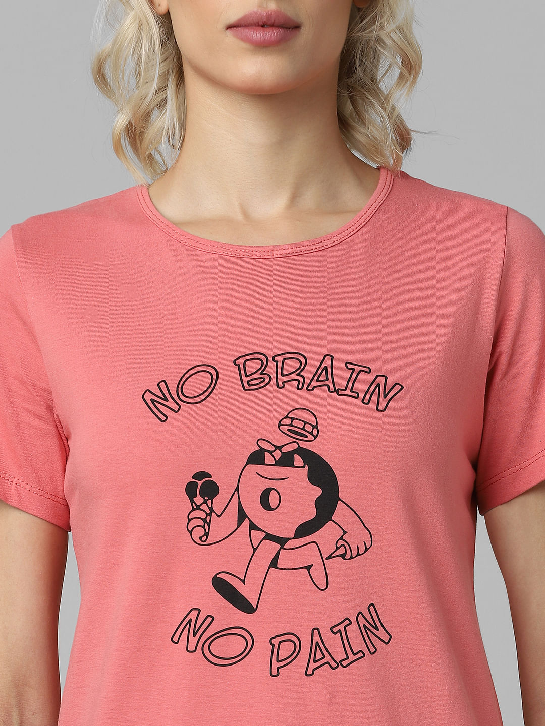 Pink Graphic Print T-Shirt
