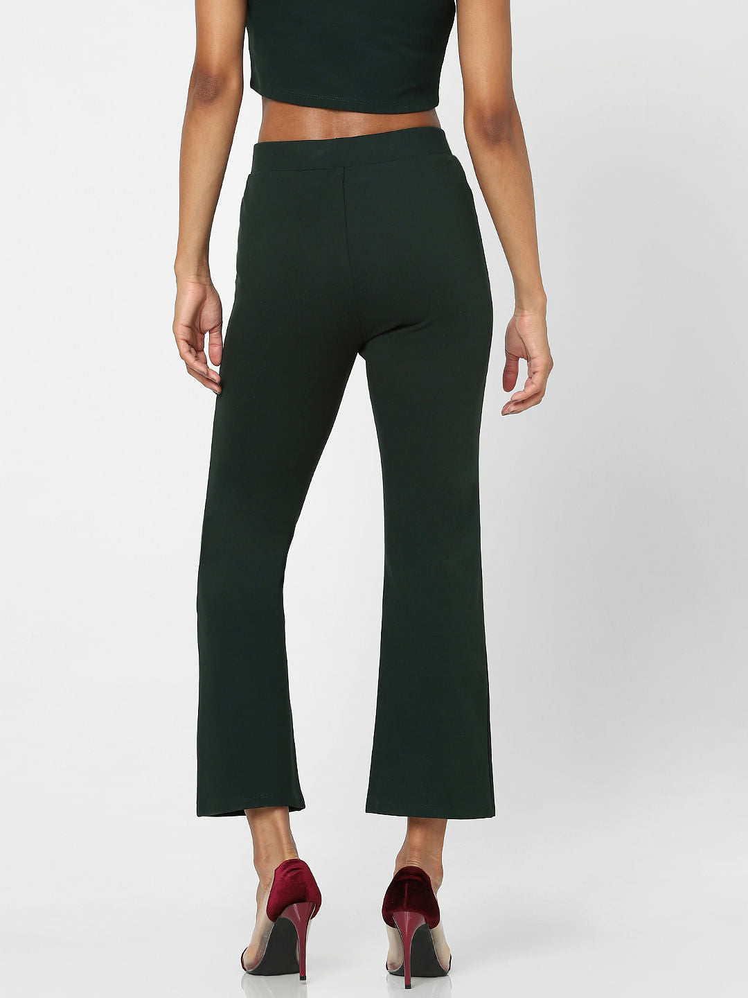 Green Flared Co-Ord Pants