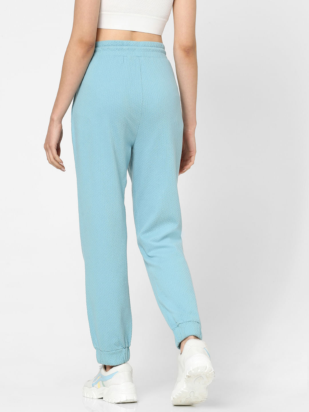 Blue High Rise Co-Ord Joggers