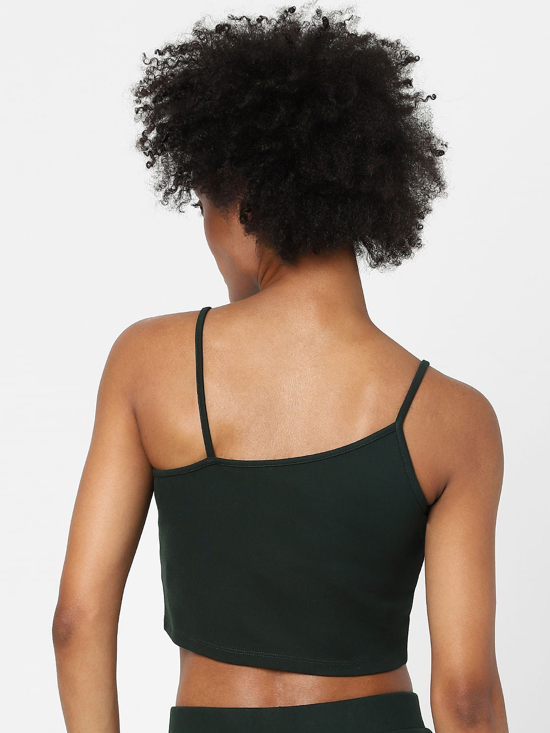 Green Strappy Co-Ord Crop Top