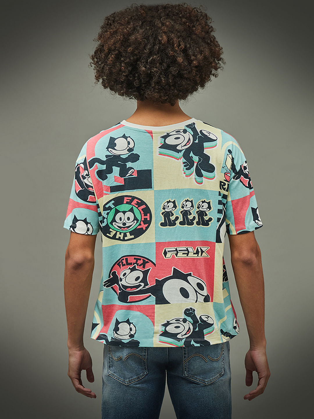 Only X Felix The Cat White Graphic Print Unisex T-Shirt