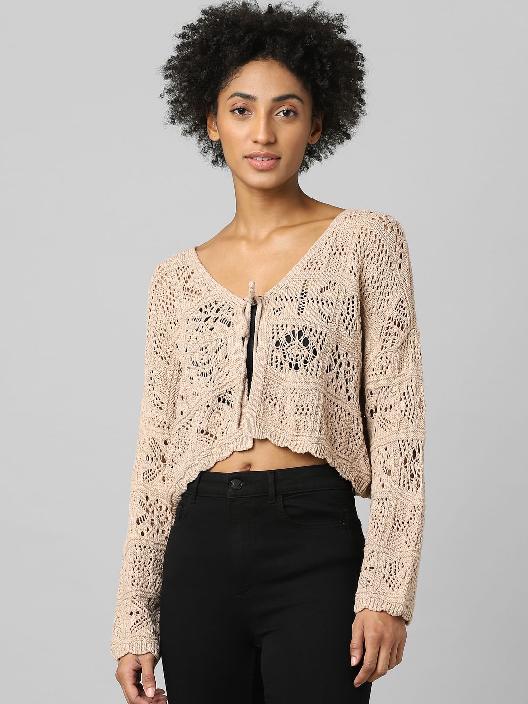 Off-White Crochet Cardigan