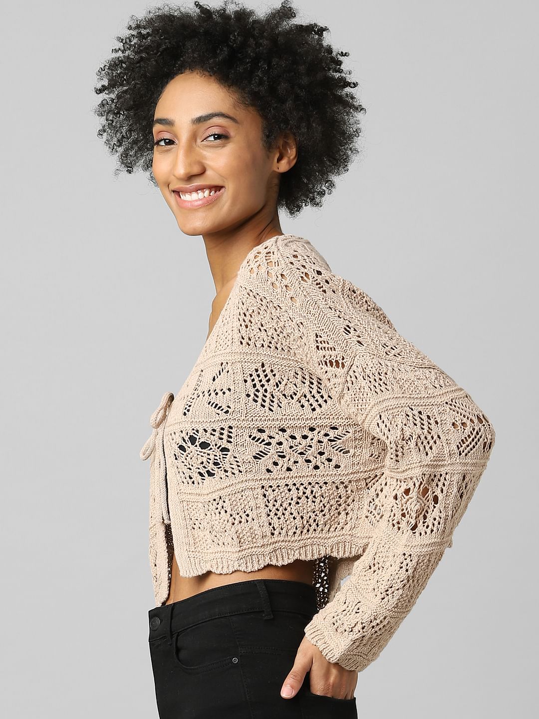 Off-White Crochet Cardigan