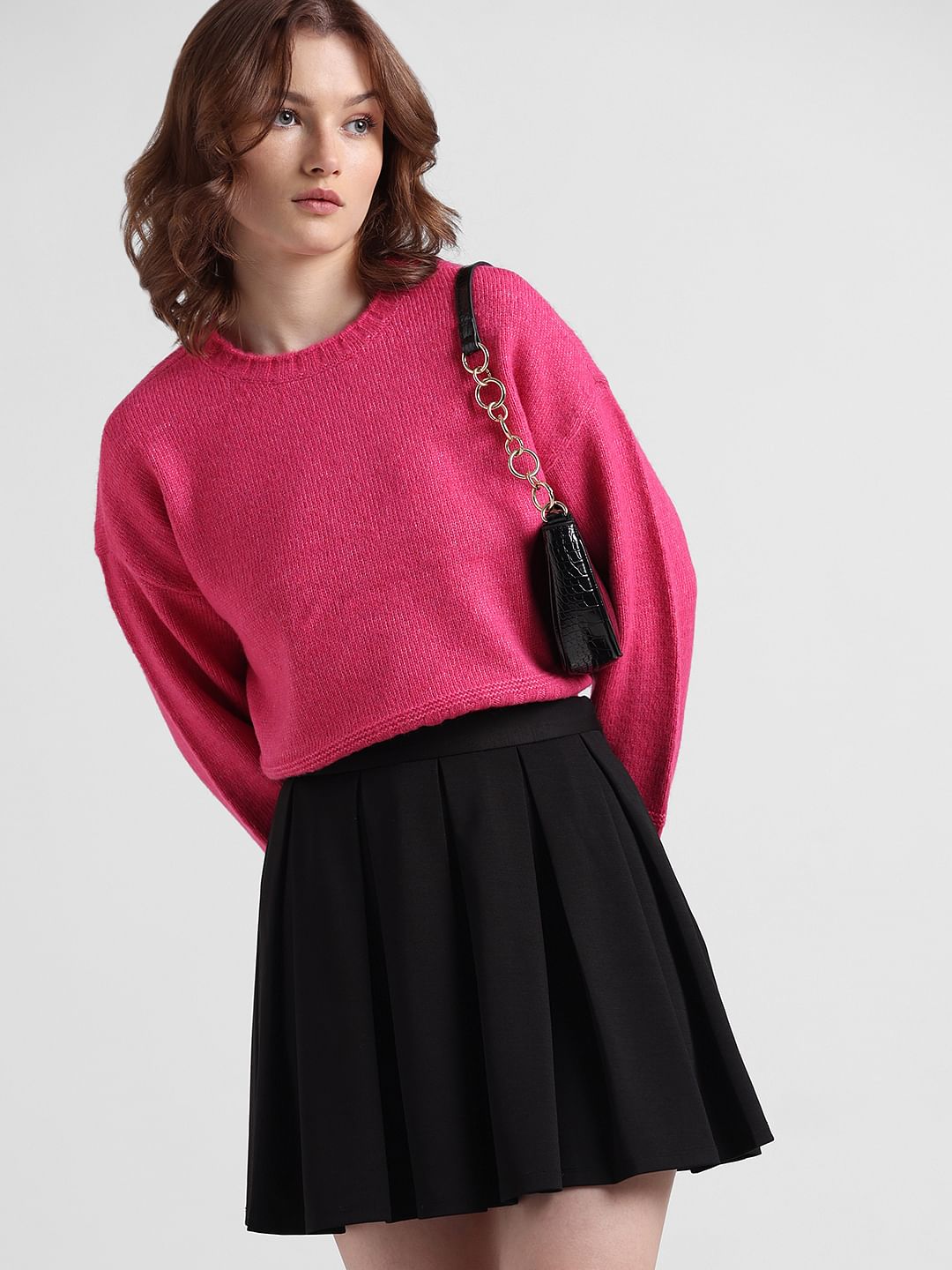 Fuchsia Loose Fit Pullover