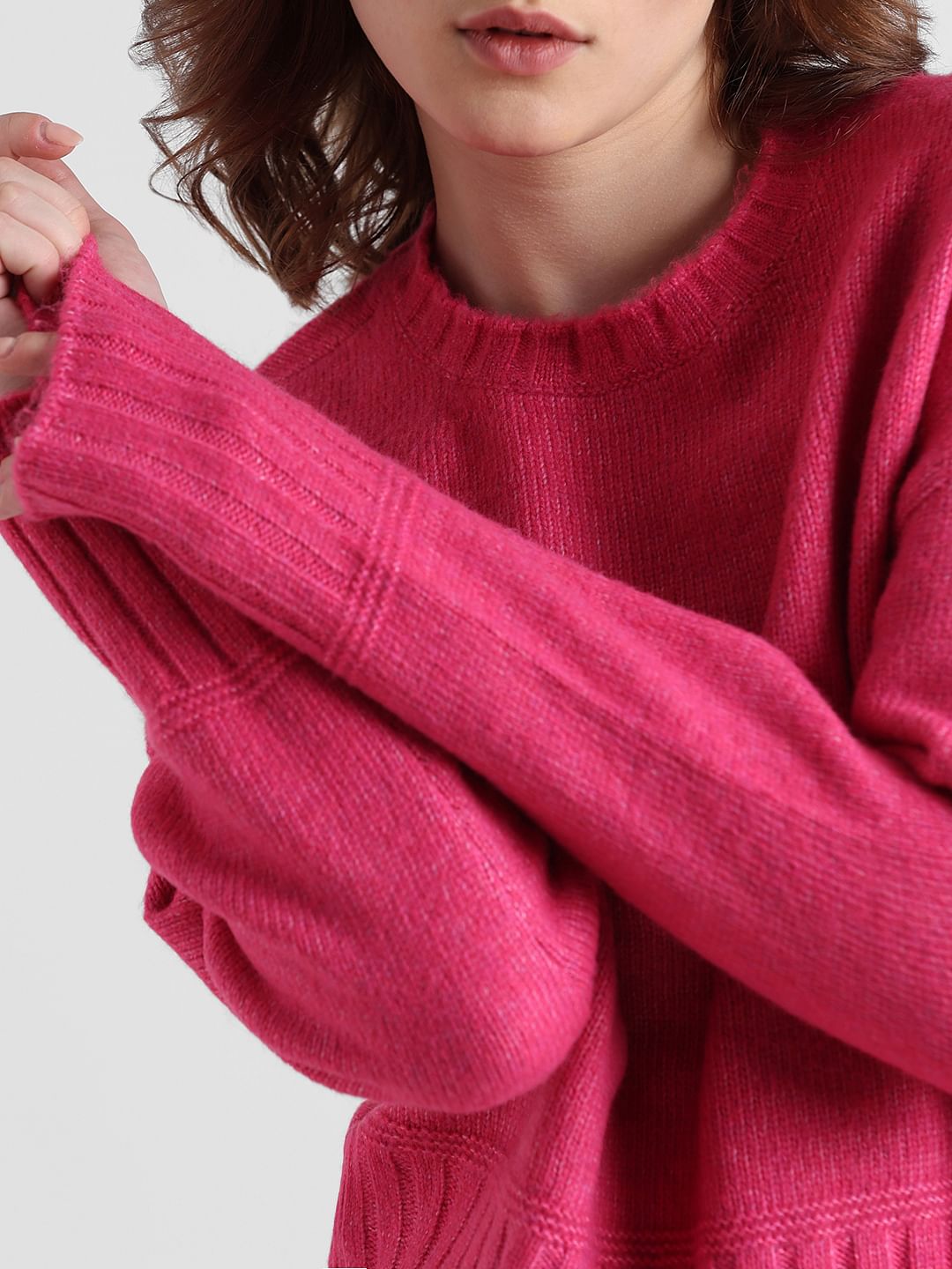 Fuchsia Loose Fit Pullover