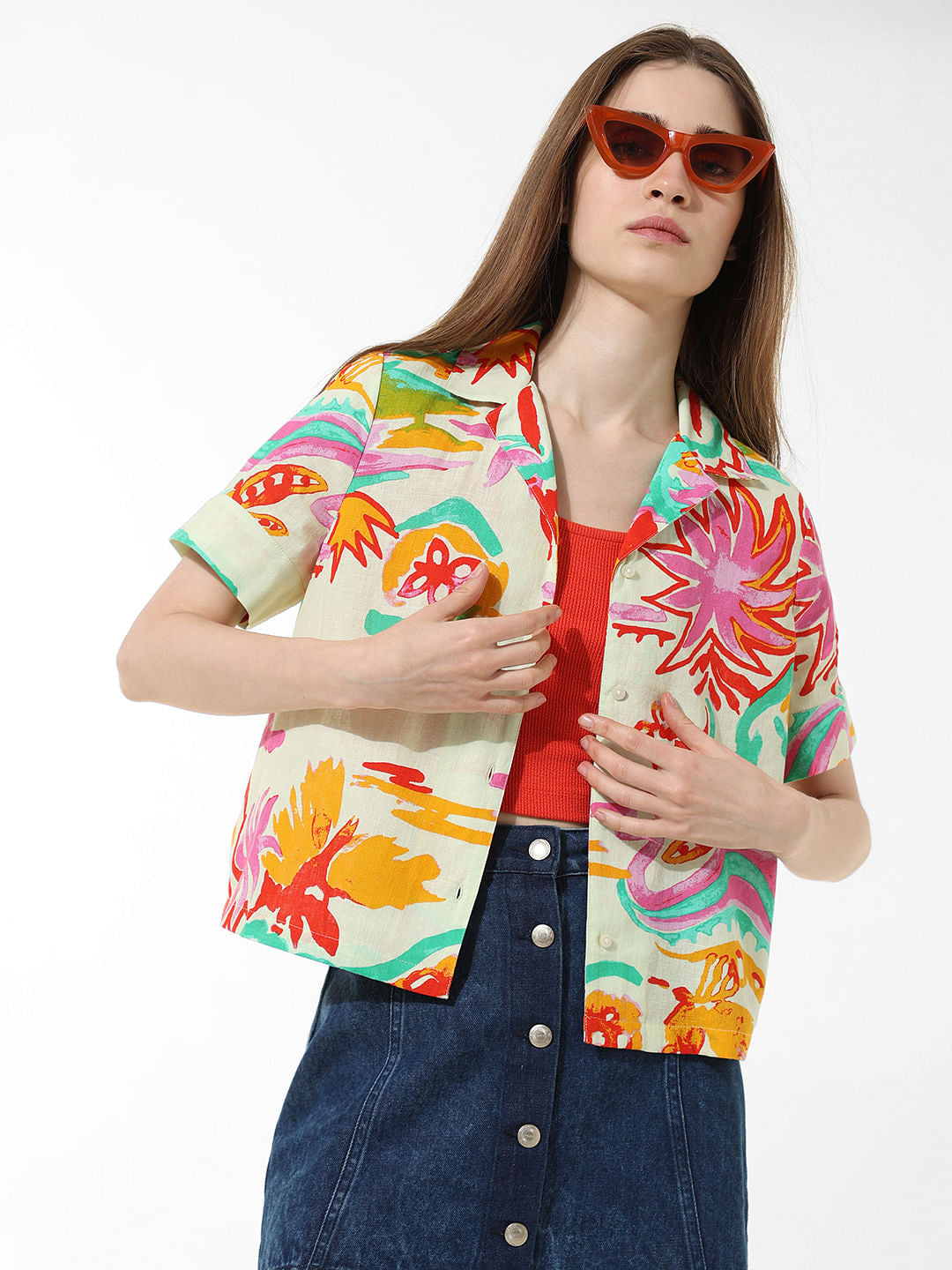 Multi-Colour Printed Resort Shirt