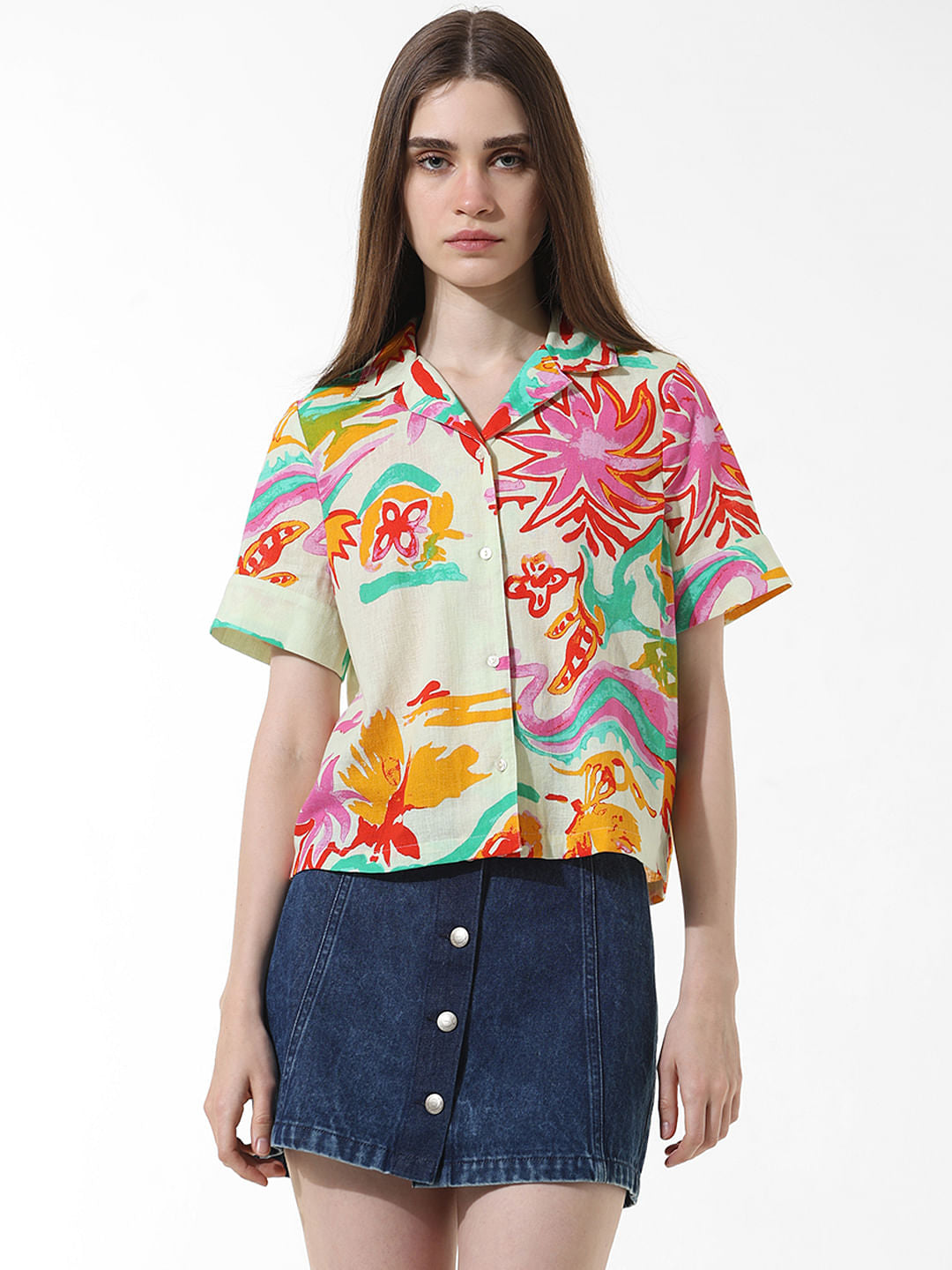 Multi-Colour Printed Resort Shirt