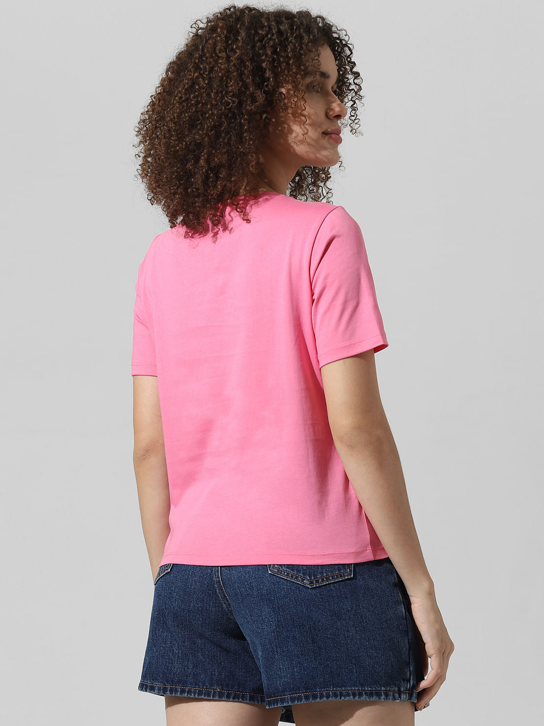 Pink Graphic Print T-Shirt