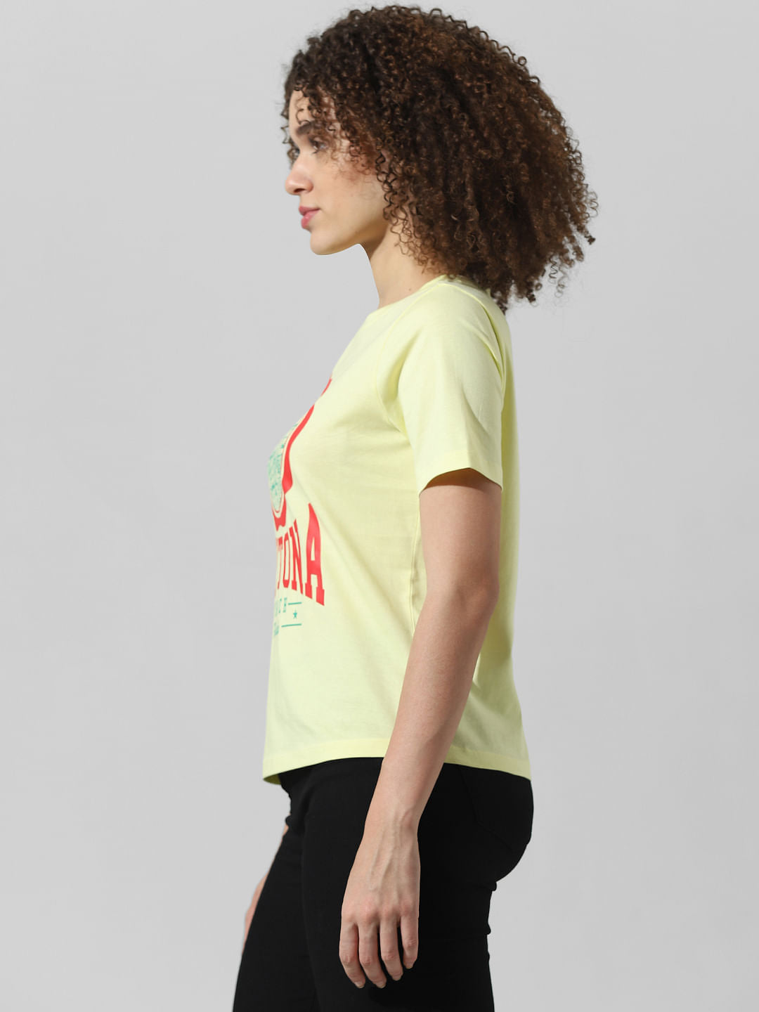 Yellow Graphic Print T-Shirt