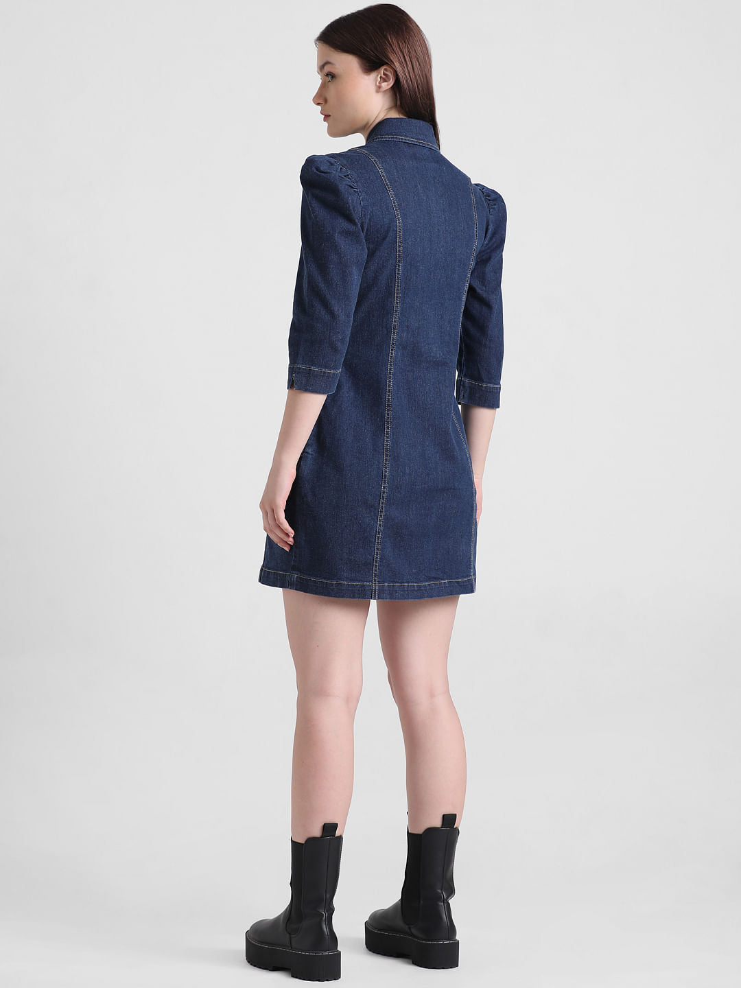 Blue Short Denim Dress