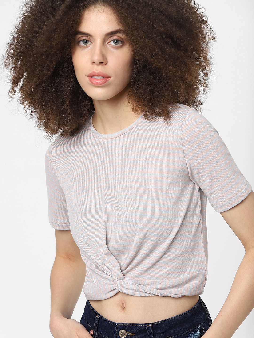 Grey Striped T-Shirt