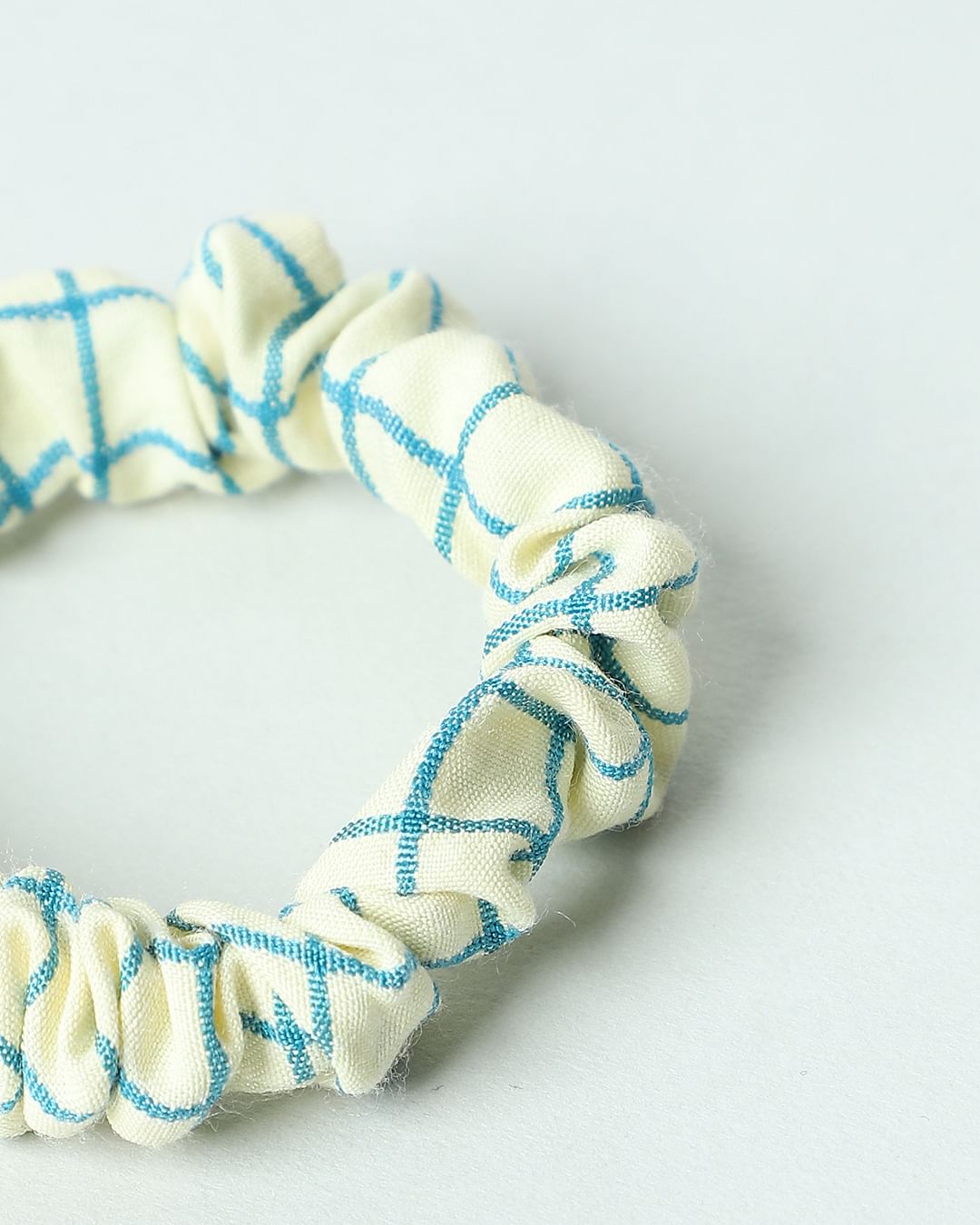 Pack Of 4 Checks Scrunchies - Multi-Coloured