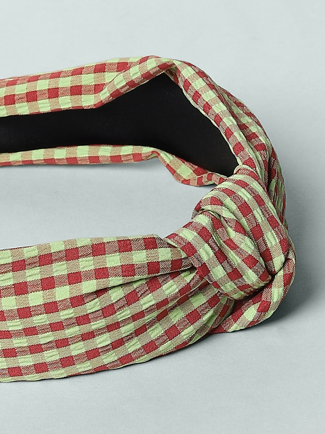 Green Checks Hairband