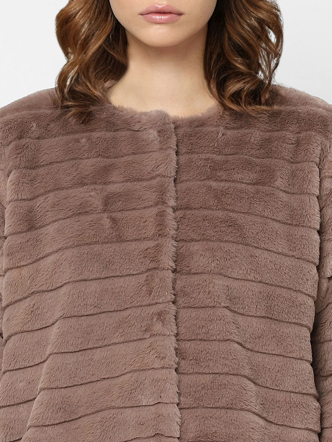Grey Faux Fur Jacket
