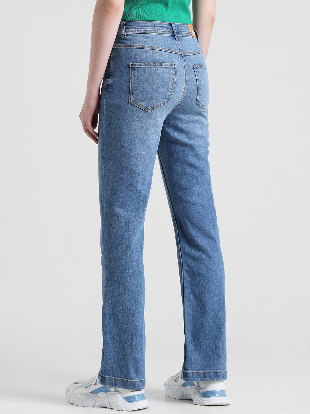 Light Blue High Rise Flared Jeans