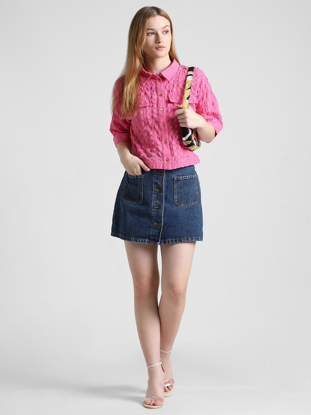 Fuchsia Textured Shirt