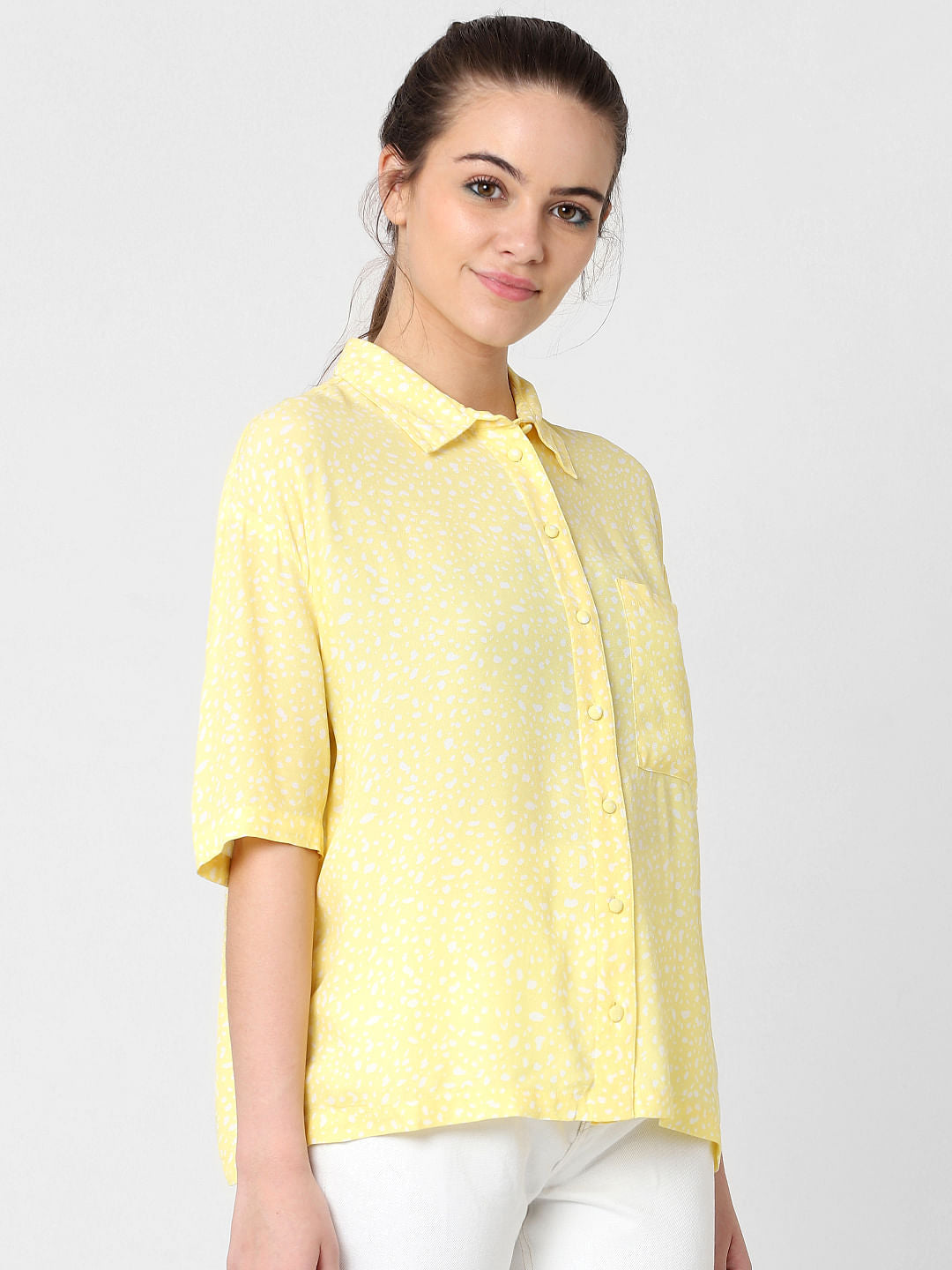 Yellow Printed Shirt