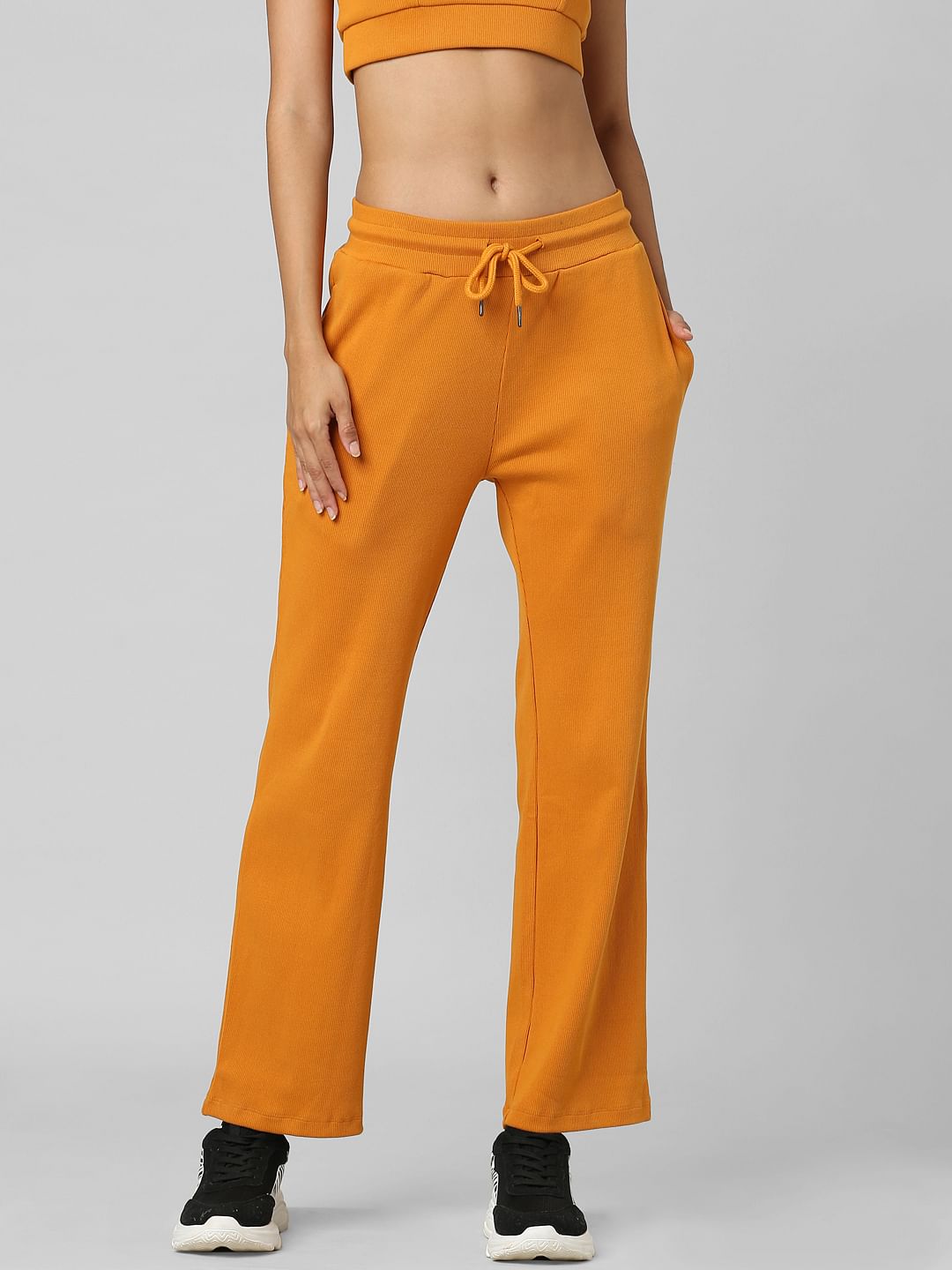 Mustard High Rise Co-Ord Flared Pants