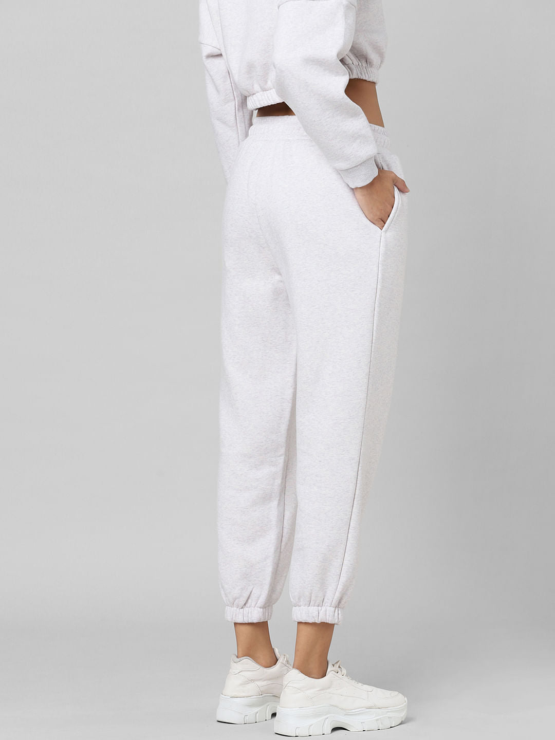 Grey Mid Rise Co-Ord Joggers