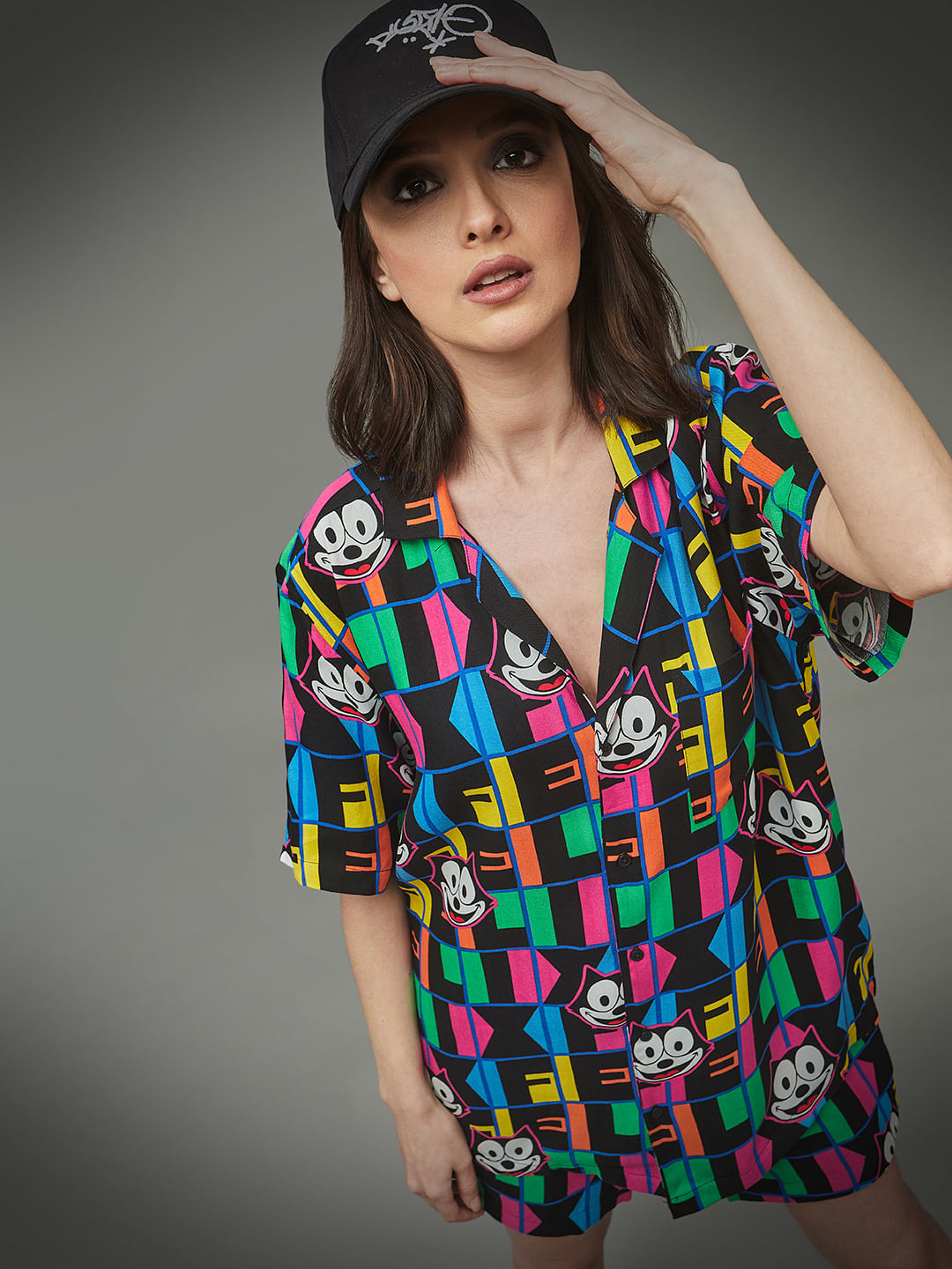 Only X Felix The Cat Black Cap